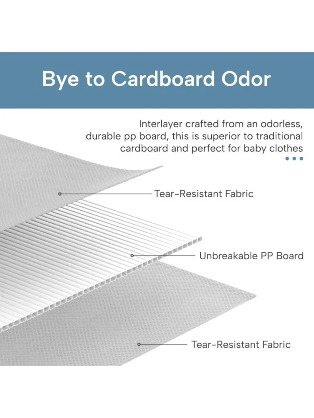 8 Pack Drawer Organizer Bins for Clothes, Socks & Baby Items - Foldable Storage - Picture 5 of 8
